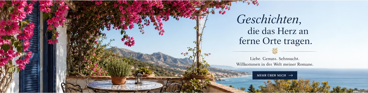 Bougainvillea-Terrasse mit Meerblick
